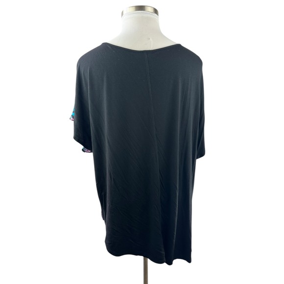 Torrid Animal Print Short Sleeved Top Multi Colored Plus Size 2 18/20 2X HW492 - Picture 14 of 16